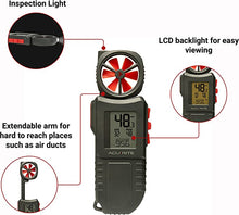 Load image into Gallery viewer, AcuRite 00256M Portable Anemometer with Flashlight
