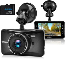 Load image into Gallery viewer, Dash Cam 1080P Full HD 3 Inch Dashboard Camera Car Recorder with 32GB Card 170?Wide Angle Dashcam Driving Loop Recording G-Sensor
