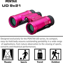 Load image into Gallery viewer, PENTAX Binoculars UD 9x21 - Pink. A bright, clear field of view, a compact, lightweight body with roof prism, Fully Multi-Coated optics provides excellent image performance. Concerts Sports Traveling
