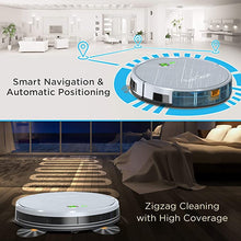 Load image into Gallery viewer, PureClean Robotic Vacuum Cleaner - 2700Pa Suction - WiFi Mobile App and Gyroscope Mapping - Ultra Thin 3.0” Height - Rotating and Squeegee Cleans Carpets Smart Cleaner-2700Pa Hardwood Floor-PUCRC660
