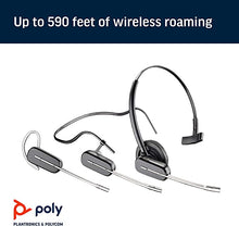 Load image into Gallery viewer, Poly (Plantronics + Polycom) Savi 440 Wireless DECT Headset (Poly) - Convertible (3 wearing styles) - Compatible to connect to your PC/Mac - Works with Teams, Zoom, Black (W440 SAVI)
