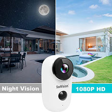 Load image into Gallery viewer, Security Camera Outdoor, SeeVision Wireless Rechargeable Battery Powered WiFi Camera, Home Security Camera,1080P Video with Two-Way Audio, Night Vision, Motion Detection
