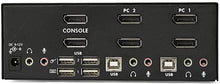 Load image into Gallery viewer, StarTech.com 2-Port DisplayPort KVM Switch - Dual-Monitor - 4K 60 - with Audio &amp; USB Peripheral Support - DP 1.2 - USB Hub (SV231DPDDUA2)
