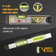 Load image into Gallery viewer, PREXISO 2-in-1 Laser Level Spirit Level with LED Lights, 32ft Line &amp; 98ft Point Laser Leveler Tool Shock Resistant &amp; Magnetic for Leveling and Alignment, Ideal for Ceiling, Wall Application
