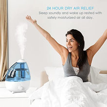 Load image into Gallery viewer, Pure Enrichment® MistAire™ XL Ultrasonic Cool Mist Humidifier - All Day Operation for Large Rooms, 1 Gallon Tank, Variable Mist Control, Automatic Shut-Off, Whisper Quiet, and Optional Night Light
