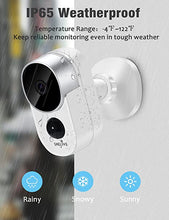 Load image into Gallery viewer, SHELIVE Security Camera Outdoor, Wireless Home Surveillance Camera System with Rechargeable Battery, 1080P HD, Waterproof, Night Vision, Motion Detection, 2-Way Audio,SD Storage
