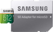 Load image into Gallery viewer, SAMSUNG EVO Select Micro SD Memory Card with Adapter, 512GB microSDXC UHS-I U3 100MB/s Full HD &amp; 4K UHD for Photos, Videos, Music Storage, MB-ME512HA

