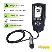 Load image into Gallery viewer, Digital Coating Thickness Gauge CM-208Z | Ultra-high Precision Probe, More Accurate Measurements with External Sensor Detailed Measurement with 0.001 mils Resolution (Range: 0-99 mils)

