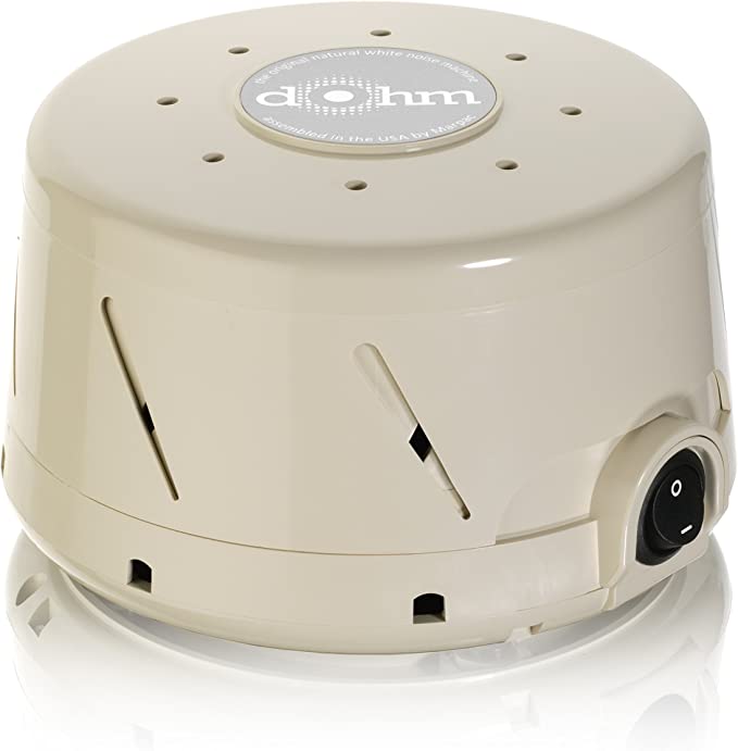 Marpac Dohm-SS Single Speed All-Natural White Noise Sound Machine, Actual Fan Inside, Tan