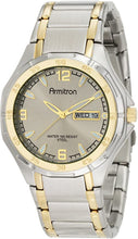Load image into Gallery viewer, Armitron Men&#39;s 204309GYTT Two-Tone Stainless Steel Round Dial Dress Watch
