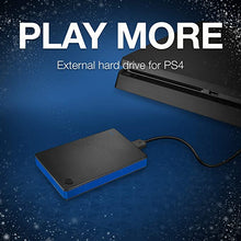 Load image into Gallery viewer, Seagate Game Drive 4TB External Hard Drive Portable HDD - Compatible With PS4 (STGD4000400) blue
