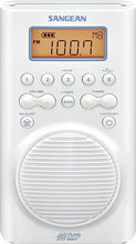 Load image into Gallery viewer, Sangean H205 AM/FM Weather Alert Waterproof Shower Radio White
