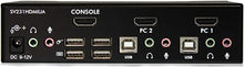 Load image into Gallery viewer, StarTech.com 2 Port USB HDMI KVM Switch with Audio and USB 2.0 Hub - 1080p (1920 x 1200), Hotkey Support - Dual Port Keyboard Video Monitor Switch (SV231HDMIUA)
