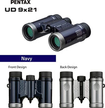 Load image into Gallery viewer, PENTAX Binoculars UD 9x21 - Navy. A bright and clear field of view, lightweight body with roof prism, Fully Multi-Coated optics, 9x magnification, ideal for concerts, sports, traveling.
