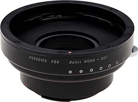 Fotodiox Pro IRIS Lens Mount Adapter Compatible with Rollei 6000 Lenses to Canon EOS EF/EF-S Cameras