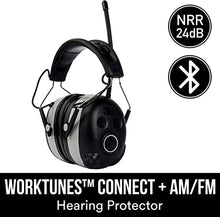 Load image into Gallery viewer, 3M WorkTunes Connect + AM/FM Hearing Protector with Bluetooth Technology, Ear protection for Mowing, Snowblowing, Construction, Work Shops
