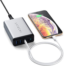 Load image into Gallery viewer, Satechi 75W Dual Type-C PD Travel Charger Adapter with 2 USB-C PD &amp; 2 USB 3.0 - Compatible with 2020/2019 MacBook Pro, 2020/2019 iPad Pro
