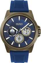 Load image into Gallery viewer, HUGO by Hugo Boss Men&#39;s #Twist Stainless Steel Quartz Watch with Silicone Strap, Blue, 22 (Model: 1530130)
