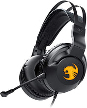 Load image into Gallery viewer, ROCCAT Elo 7.1 USB PC Gaming Headset, Surround Sound with AIMO RGB Lighting, Wired Computer Headphones, Detachable Noise Cancelling Microphone, Lightweight, 50mm Drivers, Black
