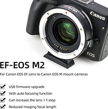 Load image into Gallery viewer, VILTROX EF-EOS M2 Speed Booster Canon 0.71x Autofocus Speedbooster Canon EF-M Lens Adapter Compatible with Canon EF to m50 m200 m6 m5 m50 ii m6 ii
