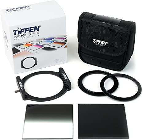Tiffen PRO100NDSTRTKT Neutral Density Starter PRO100 Series 4x4 and 4x5.650 Filter Holder Kit, Black