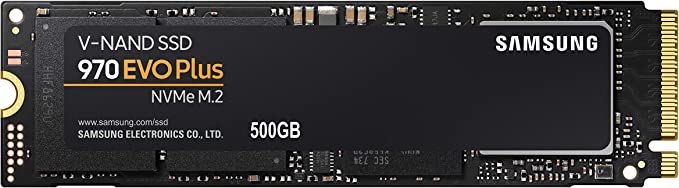 SAMSUNG 970 EVO Plus SSD 500GB - M.2 NVMe Interface Internal Solid State Drive with V-NAND Technology (MZ-V7S500B/AM)
