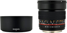 Load image into Gallery viewer, Rokinon 85M-C 85mm F1.4 Aspherical Fixed Lens for Canon (Black)
