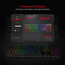 Load image into Gallery viewer, Redragon K582 SURARA RGB LED Backlit Mechanical Gaming Keyboard with 104 Keys-Linear and Quiet-Red Switches
