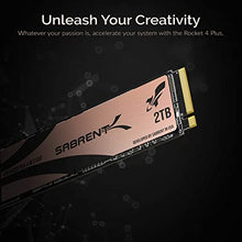 Load image into Gallery viewer, Sabrent 2TB Rocket 4 Plus NVMe 4.0 Gen4 PCIe M.2 Internal SSD Extreme Performance Solid State Drive R/W 7100/6600MB/s (SB-RKT4P-2TB)
