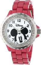 Load image into Gallery viewer, Disney Women&#39;s W000505 Mickey Mouse Enamel Sparkle Bracelet Watch
