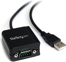 Load image into Gallery viewer, StarTech.com USB to Serial Adapter - 1 port - USB Powered - FTDI USB UART Chip - DB9 (9-pin) - USB to RS232 Adapter (ICUSB2321F),Black
