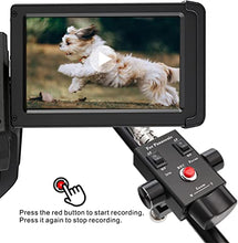Load image into Gallery viewer, KOERTACOO Camcorder Zoom Controller, Remote Control Zoom, Iris, and Focus Control + 2.5mm and 3.5mm Jack Cable for Panasonic HC-X1 HC-PV100 AG-UX90 AG-UX180 HC-X1000 AG-AC30 AG-AC90 AU-EVA1 Camera.
