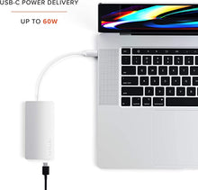 Load image into Gallery viewer, Satechi Aluminum Multi-Port Adapter V2-4K HDMI (60Hz), Gigabit Ethernet, USB-C Pass-Through, SD/Micro Card Readers, USB 3.0 - Compatible with 2020 MacBook Pro, 2020 MacBook Air (Silver)
