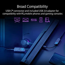 Load image into Gallery viewer, ASUS ROG Clavis USB-C Gaming DAC (ESS 9281 Quad DAC Amplifier, AI Noise-Canceling Mic, MQA Rendering, Aura Sync RGB, Compatible with PC, Mobile, Playstation 5, and Switch)
