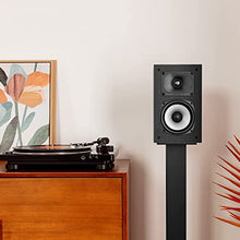 Load image into Gallery viewer, Polk Monitor XT15 Pair of Bookshelf or Surround Speakers - Hi-Res Audio Certified, Dolby Atmos &amp; DTS:X Compatible, 1" Terylene Tweeter &amp; 5.25" Dynamically Balanced Woofer, Midnight Black
