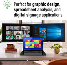 Load image into Gallery viewer, C2G Mini Display Port to HDMI Monitor Splitter, 4K, 2 Port, USB Powered, MST, Not Compatible with Mac OS, Cables to Go 54292, Black
