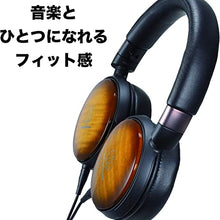 Load image into Gallery viewer, Audio-Technica ATH-WP900 Over-Ear High-Resolution Headphones, Flame Maple/Black
