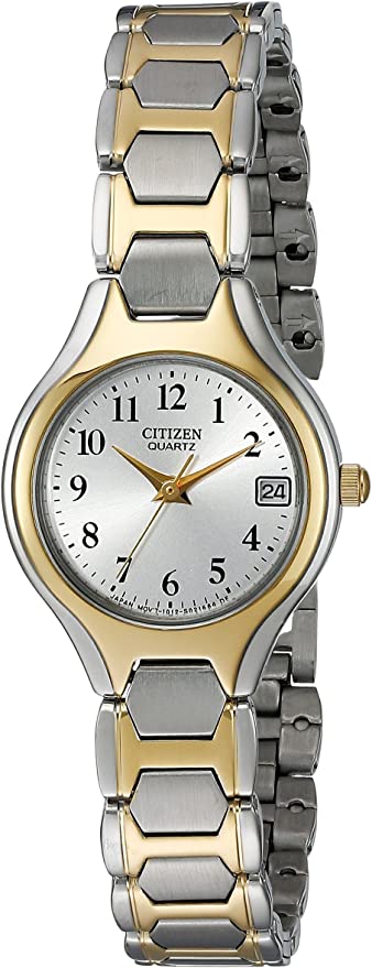 Citizen Quartz Womens Watch, Stainless Steel, Classic, Two-Tone (Model: EU2254-51A)