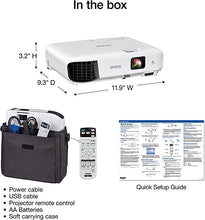 Load image into Gallery viewer, Epson EX3280 3-Chip 3LCD XGA Projector, 3,600 Lumens Color Brightness, 3,600 Lumens White Brightness, HDMI, Built-in Speaker, 15,000:1 Contrast Ratio
