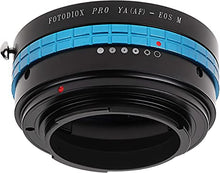 Load image into Gallery viewer, Fotodiox Pro Lens Mount Adapter, Yashica 230 AF Lens to Canon EOS M (EF-m) Mount Mirrorless Camera Adapter with Lens Aperture Control Dial
