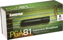 Load image into Gallery viewer, Shure PGA81-XLR Cardioid Condenser Instrument Microphone with 15&#39; XLR-XLR Cable
