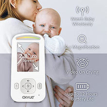 Load image into Gallery viewer, Video Baby Monitor with Digital Camera HR Screen 1000ft Range Long Life Battery Secured Wireless Privacy, 2.4GHz Wireless Technology, 2-Way Talk, Night Vision.
