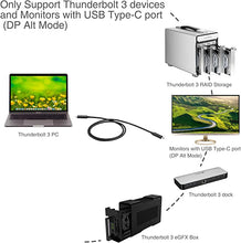 Load image into Gallery viewer, SIIG Thunderbolt 3 Certified, 40Gbps Thunderbolt 3 Active Cable 1M - 100W Charging/5A/20V - Daisy Chain up to 6 Devices - USB Type C with Thunderbolt Logo Compatible - 3.3 Ft
