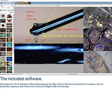 Load image into Gallery viewer, Dino-Lite USB Digital Microscope AF3113T - 0.3MP, 20x - 220x Optical Magnification, Measurement, WF-20 Compatible
