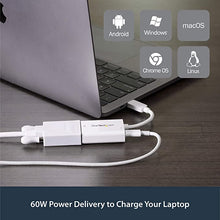 Load image into Gallery viewer, StarTech.com USB C to VGA Adapter with Power Delivery - 1080p USB Type-C to VGA Monitor Video Converter w/ Charging - 60W PD Pass-Through - Thunderbolt 3 Compatible - White (CDP2VGAUCPW)
