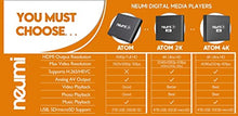 Load image into Gallery viewer, NEUMI Atom 4K Ultra-HD Digital Media Player for USB Drives and SD Cards - with HDMI and Analog AV, Automatic Playback and Looping Capability
