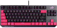 Load image into Gallery viewer, ASUS ROG Strix Scope TKL Electro Punk Mechanical Gaming Keyboard | Cherry MX Red Switches | 2X Wider Ctrl Key for Greater FPS Precision | Gaming Keyboard for PC | Aura Sync RGB Lighting, Quick-Toggle
