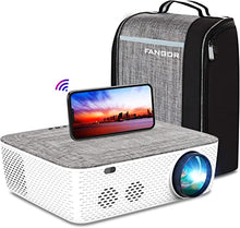 Load image into Gallery viewer, 5G WiFi Projector 4K Supported - FANGOR 8500L Native 1080P Projector Bluetooth Outdoor Movie Projector / Full Sealed Design/Digital Keystone/300” Display/50% Zoom, for Phone/PC/DVD/TV/PS4
