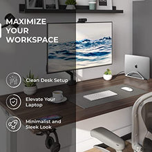 Load image into Gallery viewer, HumanCentric Vertical Laptop Stand for Desks (Space Gray) | Adjustable Holder to Dock Apple MacBook, MacBook Pro, and Other Laptops to Organize Work &amp; Home Office
