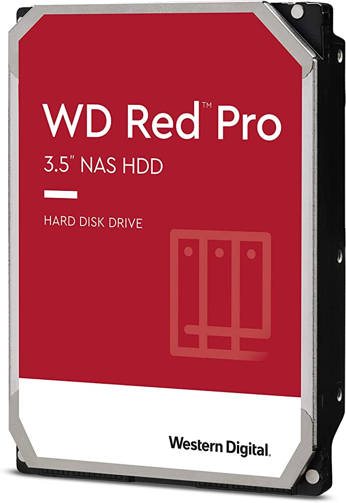 Western Digital 8TB WD Red Pro NAS Internal Hard Drive HDD - 7200 RPM, SATA 6 Gb/s, CMR, 256 MB Cache, 3.5